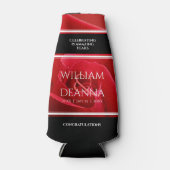 Elegant 15e 26e Roos Wedding Jubileum Flesjeskoeler (Voorkant)