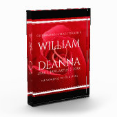 Elegant 15e 26e Roos Wedding Jubileum Fotoblokken (Links)