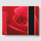 Elegant 15e 26e Roos Wedding Jubileum Gastenboek (Achterkant)