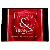 Elegant 15e 26e Roos Wedding Jubileum Groot Cadeauzakje (Voorkant)