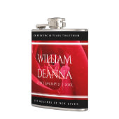 Elegant 15e 26e Roos Wedding Jubileum Heupfles (Links)