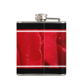 Elegant 15e 26e Roos Wedding Jubileum Heupfles (Achterkant)