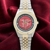 Elegant 15e 26e Roos Wedding Jubileum Horloge
