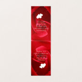 Elegant 15e 26e Roos Wedding Jubileum Kaart (Binnenkant ongevouwen)