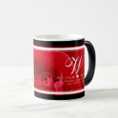 Elegant 15e 26e Roos Wedding Jubileum Magische Mok (Voorkant rechts)