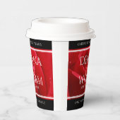 Elegant 15e 26e Roos Wedding Jubileum Papieren Bekers (Rechts)