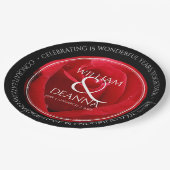 Elegant 15e 26e Roos Wedding Jubileum Papieren Bordje (Gekanteld)