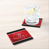 Elegant 15e Roos bruiloft Jubileum Kartonnen Onderzetters (Insitu)