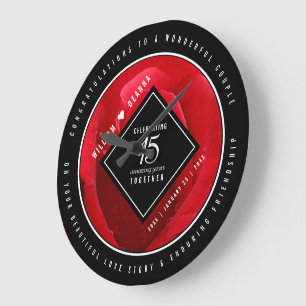 Elegant 15e Roos Wedding Jubileum Grote Klok