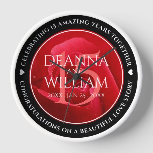 Elegant 15th Roos Wedding Jubileum Celebration (Voorkant)