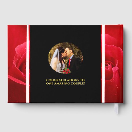 Elegant 15th Roos Wedding Jubileum Celebration Gastenboek (Achterkant)