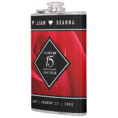 Elegant 15th Roos Wedding Jubileum Celebration Heupfles (Links)