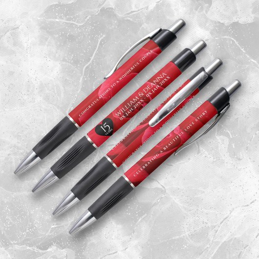 Elegant 15th Roos Wedding Jubileum Celebration Pen