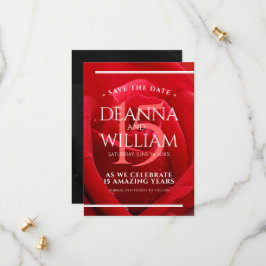 Elegant 15th Roos Wedding Jubileum Celebration Save The Date