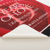 Elegant 15th Roos Wedding Jubileum Celebration Sherpa Deken (3/4)