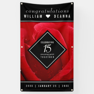 Elegant 15th Roos Wedding Jubileum Celebration Spandoek