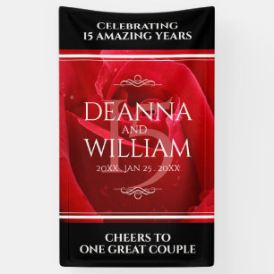 Elegant 15th Roos Wedding Jubileum Celebration Spandoek
