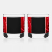 Elegant 15th Roos Wedding Jubileum Celebration Whisky Glas (Links)