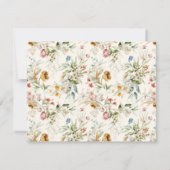 Elegant 1600s Still Life Art Floral Pattern Frame Notitiekaartje (Achterkant)