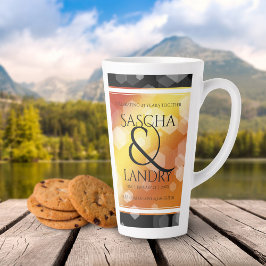 Elegant 16e 23e Topaz Wedding Jubileum Latte Mok