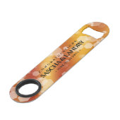 Elegant 16e 23e Topaz Wedding Jubileum Speed Flessenopener (Voorkant Gekanteld)