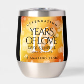 Elegant 16e Golden Topaz Wedding Jubileum (Voorkant)