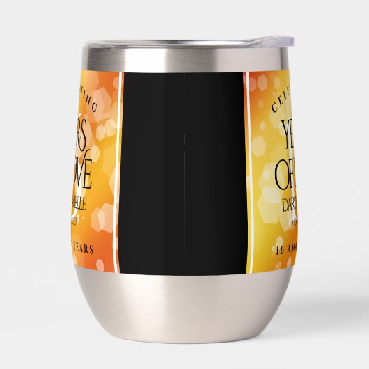 Elegant 16e Golden Topaz Wedding Jubileum (Links)