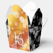 Elegant 16e Golden Topaz Wedding Jubileum Bedankdoosjes (Geopend)