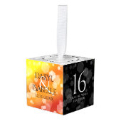 Elegant 16e Golden Topaz Wedding Jubileum Decoratie (Voorkant hoekig)