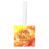 Elegant 16e Golden Topaz Wedding Jubileum Decoratie (Voorkant)