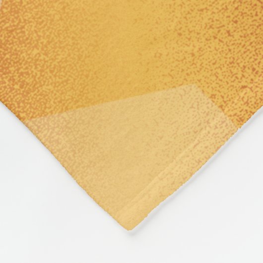 Elegant 16e Golden Topaz Wedding Jubileum Fleece Deken (Hoek)