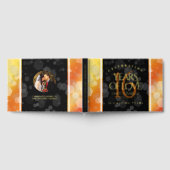 Elegant 16e Golden Topaz Wedding Jubileum Gastenboek (Volledig)