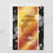 Elegant 16e Golden Topaz Wedding Jubileum Kaart (Achterkant)