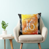 Elegant 16e Golden Topaz Wedding Jubileum Kussen (Stoel)