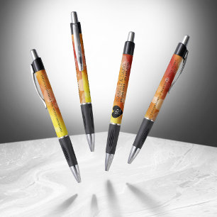 Elegant 16e Golden Topaz Wedding Jubileum Pen