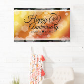 Elegant 16e Golden Topaz Wedding Jubileum Spandoek (Insitu)