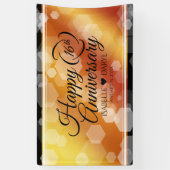 Elegant 16e Golden Topaz Wedding Jubileum Spandoek (Verticaal)