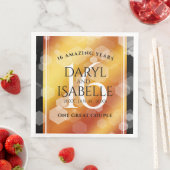 Elegant 16th Golden Topaz Wedding Anniversary Servet (Insitu)