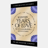 Elegant 17th Shells Wedding Jubileum Acryl Bord (Hoek)