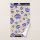 Elegant 17th Shells Wedding Jubileum Bad Handdoek (Handdoek)