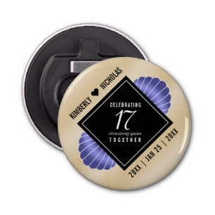 Elegant 17th Shells Wedding Jubileum Button Flesopener