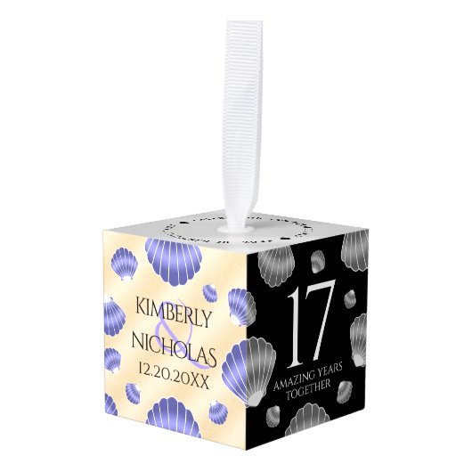 Elegant 17th Shells Wedding Jubileum Decoratie (Voorkant hoekig)