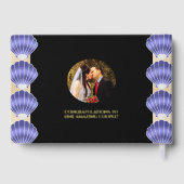 Elegant 17th Shells Wedding Jubileum Gastenboek (Achterkant)