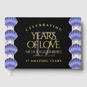 Elegant 17th Shells Wedding Jubileum Gastenboek (Voorkant)