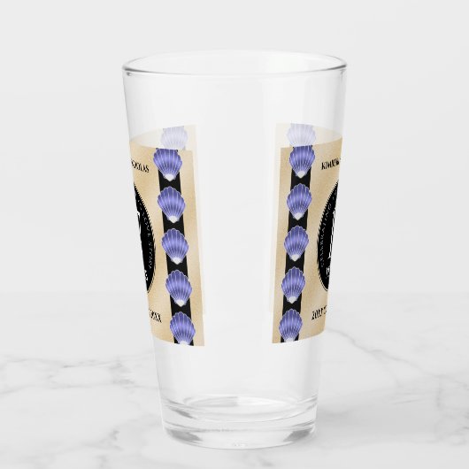 Elegant 17th Shells Wedding Jubileum Glas (Links)