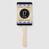 Elegant 17th Shells Wedding Jubileum Handwaaier (Achterkant)