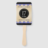 Elegant 17th Shells Wedding Jubileum Handwaaier (Voorkant)