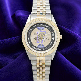 Elegant 17th Shells Wedding Jubileum Horloge