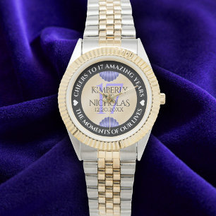 Elegant 17th Shells Wedding Jubileum Horloge