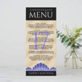 Elegant 17th Shells Wedding Jubileum Menu (Staand voorkant)